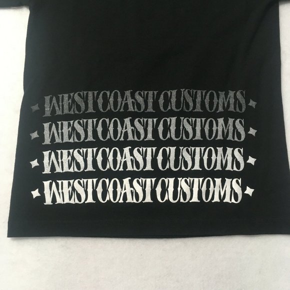 The Lifestyle West Coast Customs Men's T Shirt Black Regular Fit Authentic - Picture 5 of 9